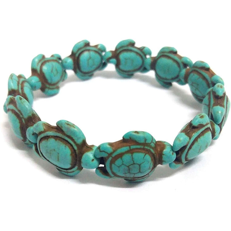 Turquoise handmade Hawaiian sea turtle bracelet