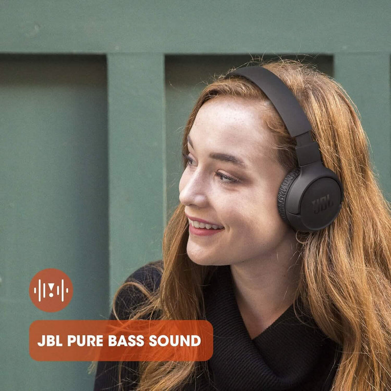 JBL Tune 510BT: Wireless On-Ear Headphones with Purebass Sound - Black Headphones - DailySale