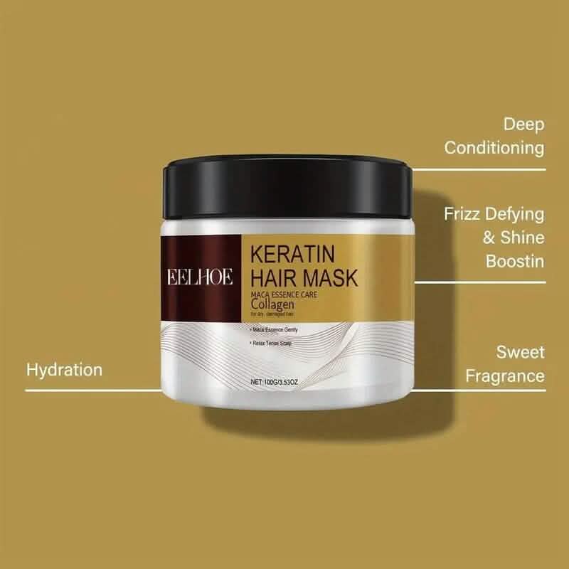 Keratin Soft Moisturizing Hair Mask with Collagen Beauty & Personal Care - DailySale