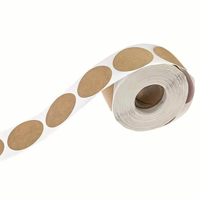 Kraft Paper Round Self-adhesive Label Paper Item Classification Name Stickers Personalized Labels Arts & Crafts - DailySale