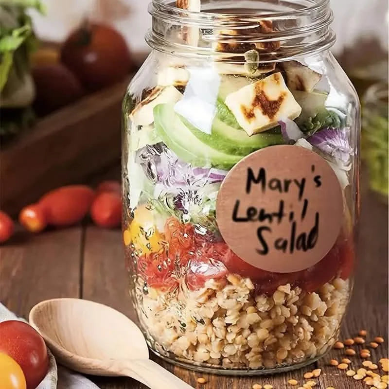 Kraft Paper Round Self-adhesive Label Paper Item Classification Name Stickers Personalized Labels Arts & Crafts - DailySale