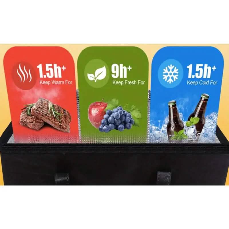 Large Capacity Insulated Food Cooler Bag Bags & Travel - DailySale