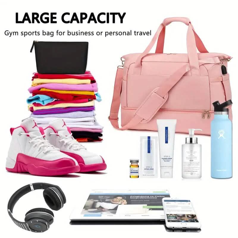 Large Capacity Women's Travel Duffel Bag Bags & Travel - DailySale