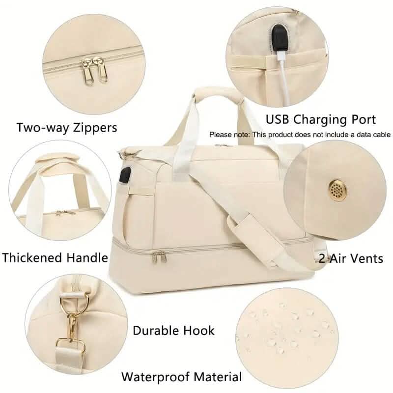 Large Capacity Women's Travel Duffel Bag Bags & Travel - DailySale