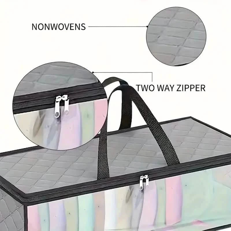 Large Under Bed Storage Bag with Zips Closet & Storage - DailySale