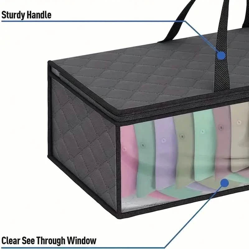 Large Under Bed Storage Bag with Zips Closet & Storage - DailySale