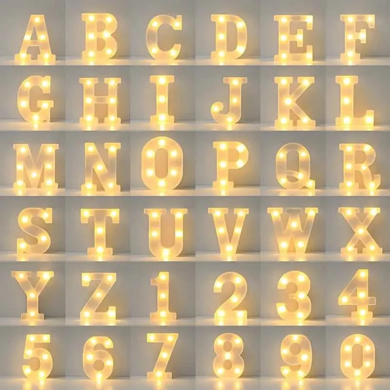 LED Alphabet Light Holiday Decor & Apparel - DailySale