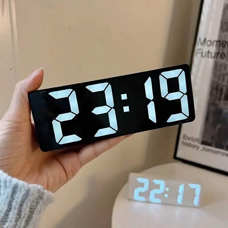 LED Digital Alarm Clock with Dual Alarms, Voice Control and more Household Appliances - DailySale