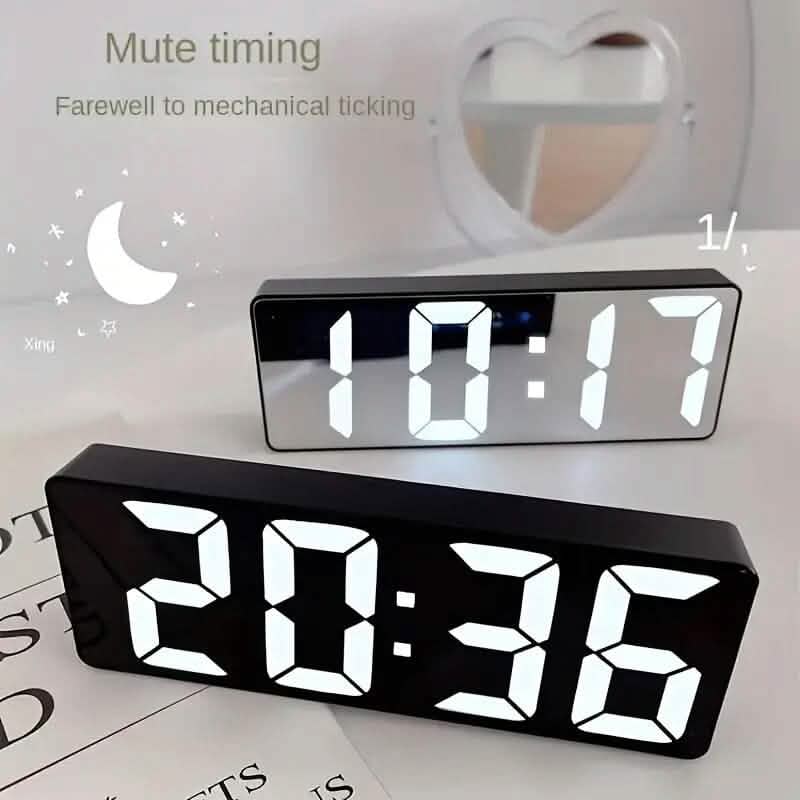 LED Digital Alarm Clock with Dual Alarms, Voice Control and more Household Appliances - DailySale