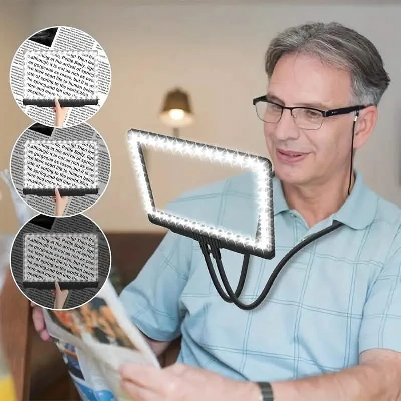 LED Magnifying Glass with Stand - 5x Zoom, USB Rechargeable Reading Aid Everything Else - DailySale