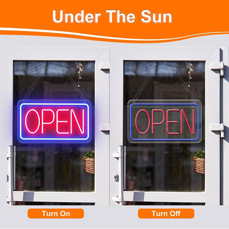 LED Open Sign Advertisement Board with 11 Levels Adjustable Brightness Indoor Lighting - DailySale
