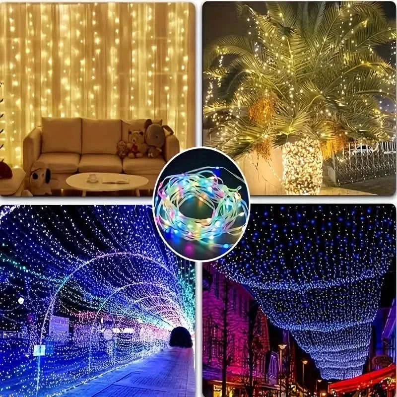 LED Rope Lights Outdoor, RGB Remote Control Fairy String Lights Plug In With 200 LEDs String & Fairy Lights - DailySale
