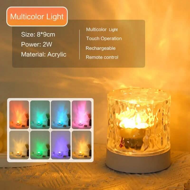 LED Water Ripple Ambient Night Light Indoor Lighting - DailySale