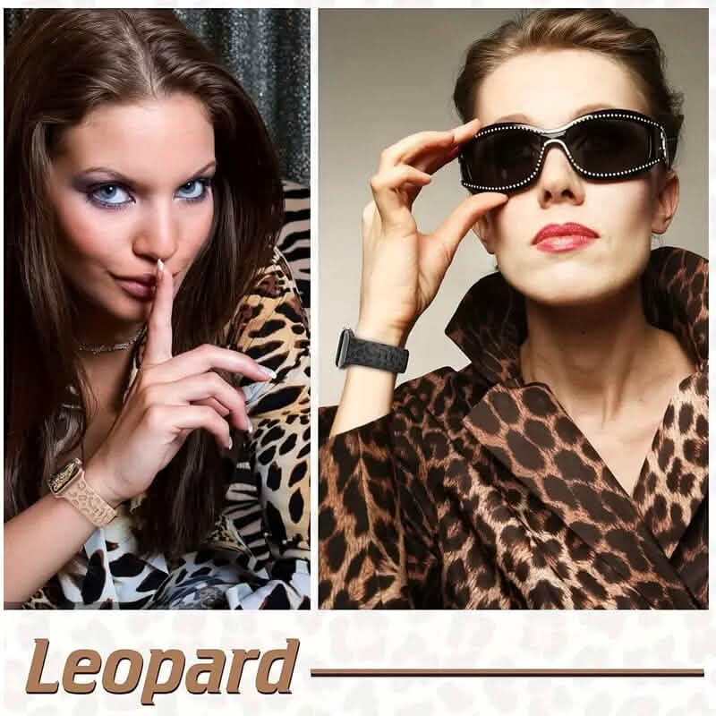 Leopard Engraved Replacement Band Compatible with iWatch Smart Watches - DailySale