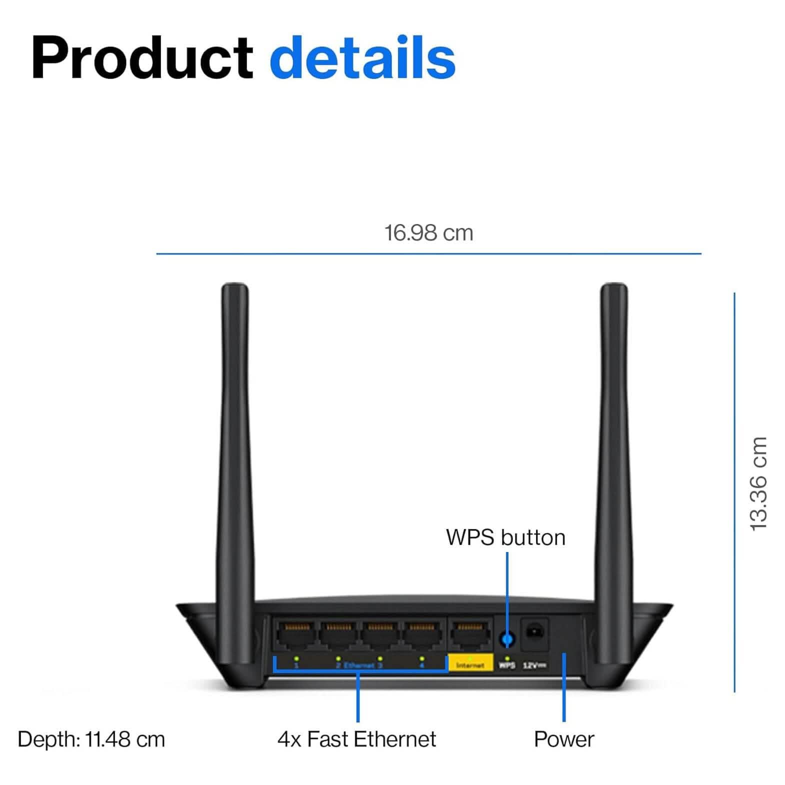 Linksys WiFi 5 Router Dual-Band 1,500 Sq. Ft Coverage (Refurbished) Computer Accessories - DailySale