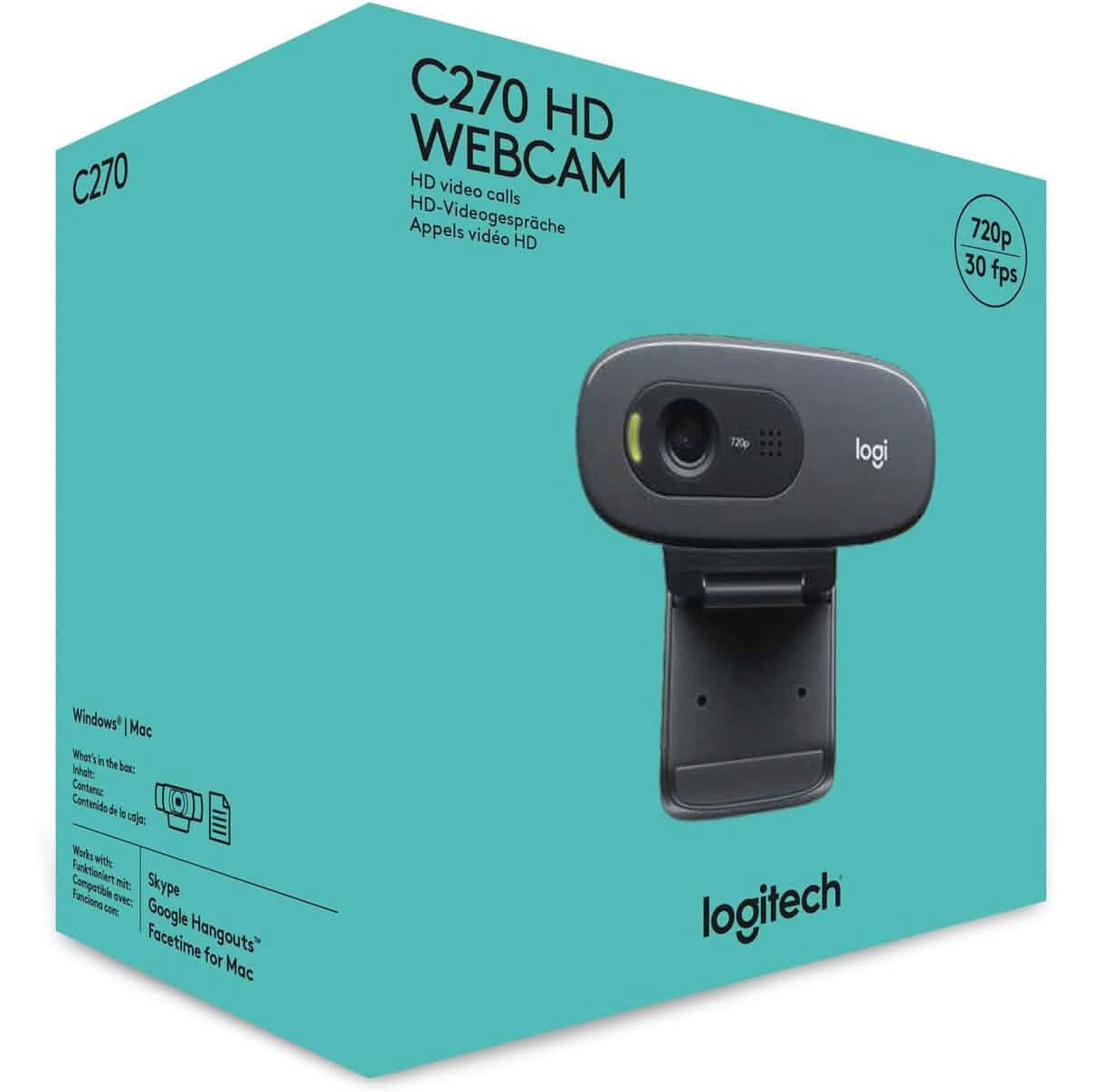 Logitech C270 Webcam with Microphone Computer Accessories - DailySale
