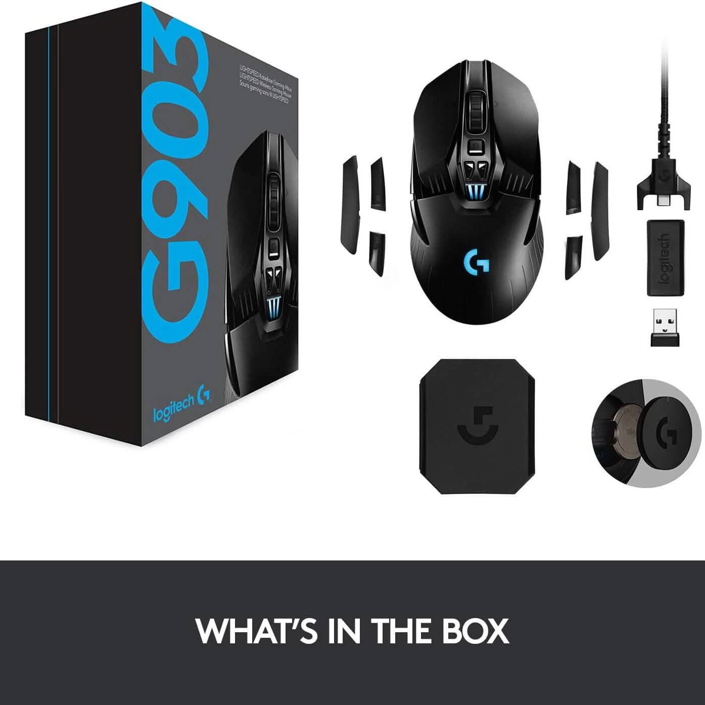 Logitech G903 LIGHTSPEED Wireless Gaming Mouse with Hero 25K Sensor (Refurbished) Computer Accessories - DailySale