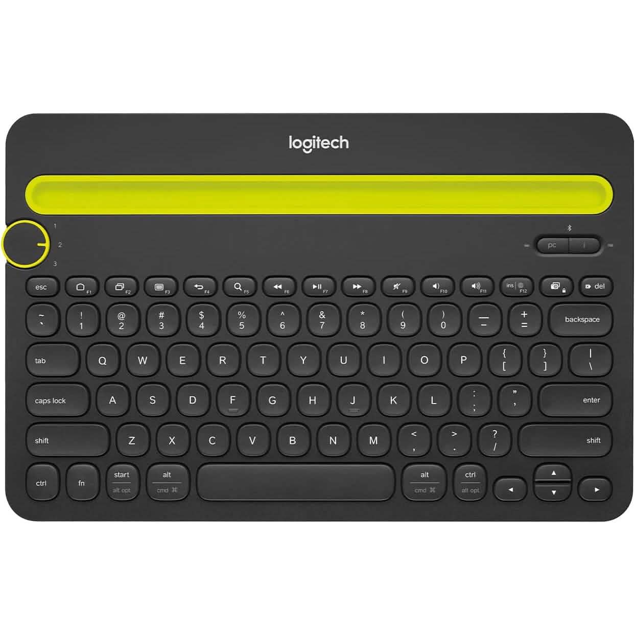 Logitech K480 Bluetooth Multi-Device Keyboard Black Computer Accessories - DailySale