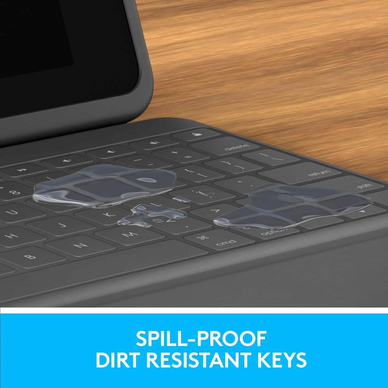 Logitech Rugged Folio - iPad (7th, 8th & 9th Generation) Protective Keyboard Case Computer Accessories - DailySale