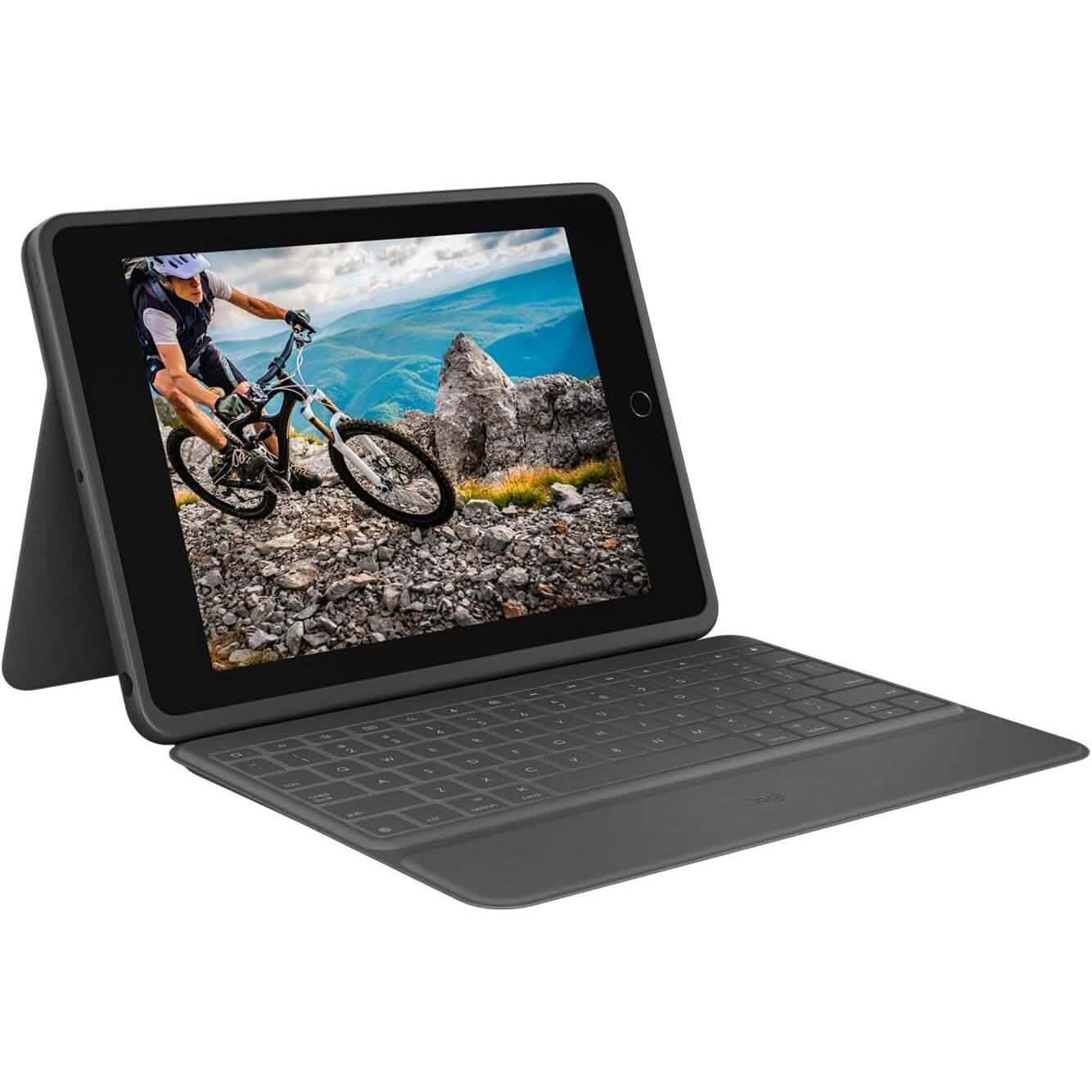 Logitech Rugged Folio - iPad (7th, 8th & 9th Generation) Protective Keyboard Case Computer Accessories - DailySale