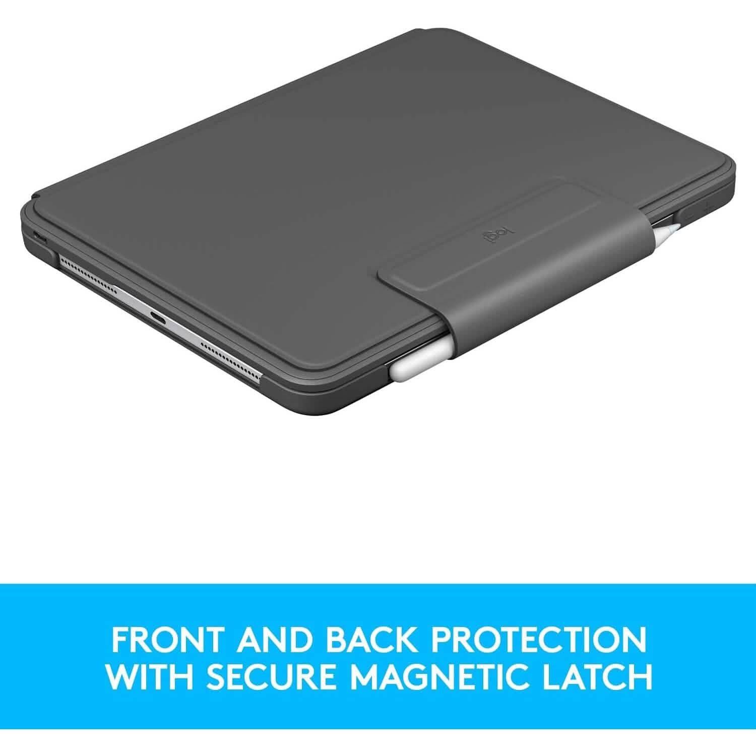 Logitech Slim Folio Pro Backlit Bluetooth Keyboard Case for iPad Pro 11-inch (1st, 2nd, 3rd, 4th Gen- 2018, 2020, 2021, 2022) (Refurbished) Computer Accessories - DailySale