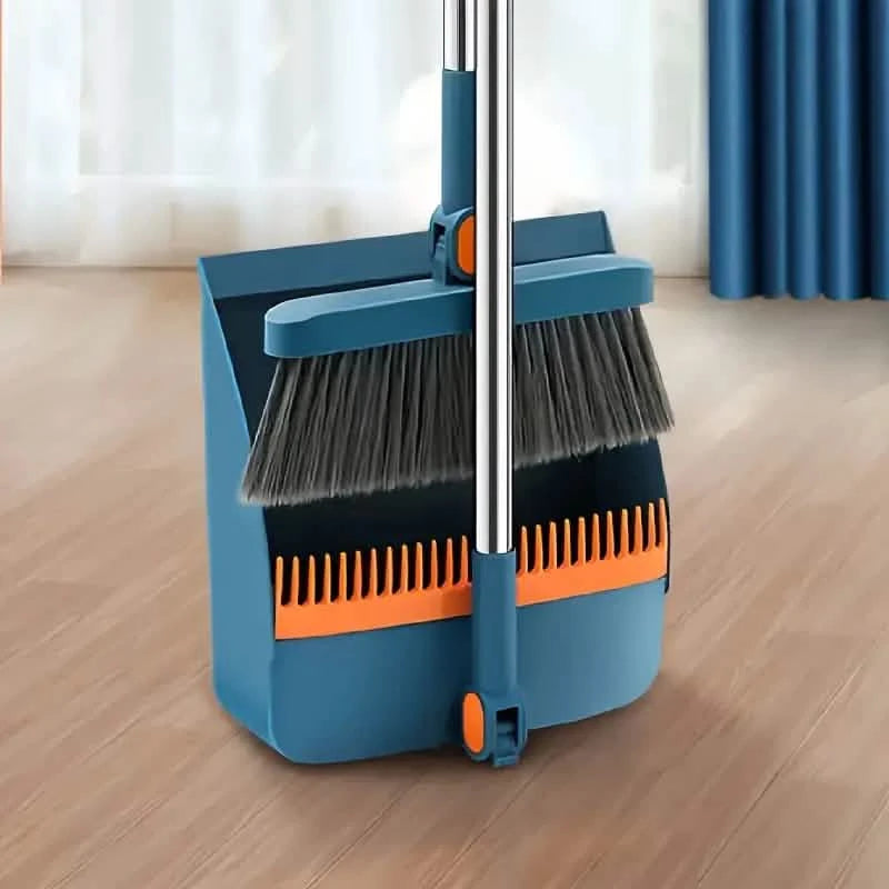 Long Handle Rotating Broom and Dustpan Set with Comb Tooth Everything Else - DailySale