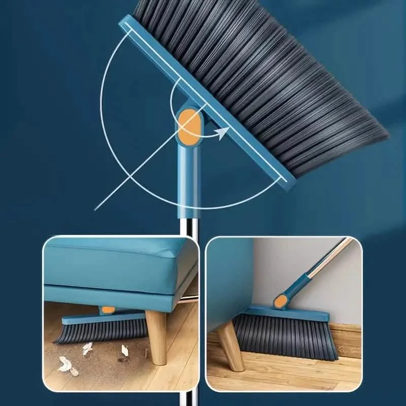 Long Handle Rotating Broom and Dustpan Set with Comb Tooth Everything Else - DailySale