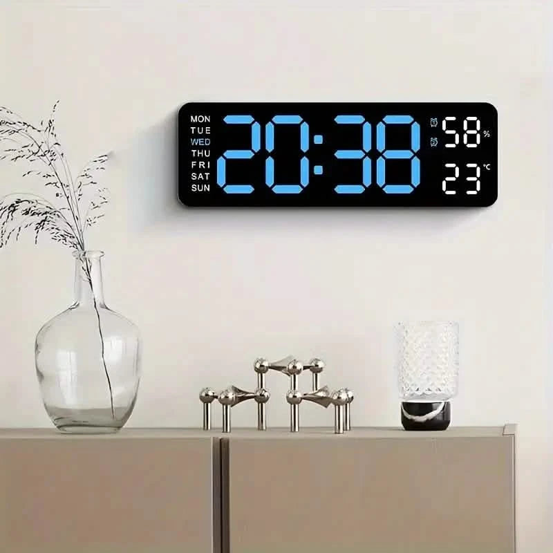 Luminous Large Screen LED Alarm Clock - Displays Week, Temperature, Humidity, and Timer Household Appliances - DailySale