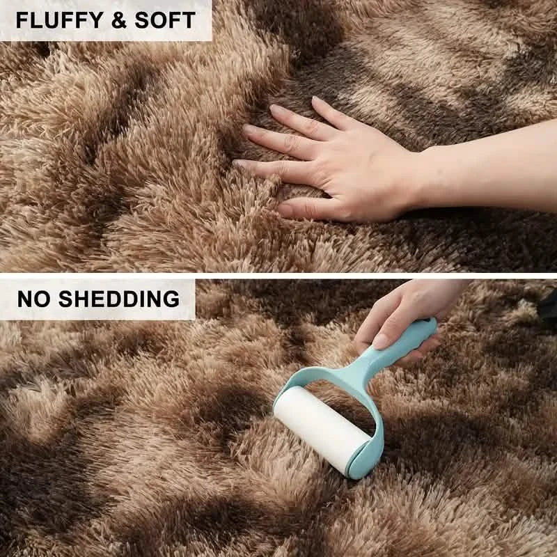 Luxurious Velvet Rectangular Shaggy Plush Carpet Rug Furniture & Decor - DailySale
