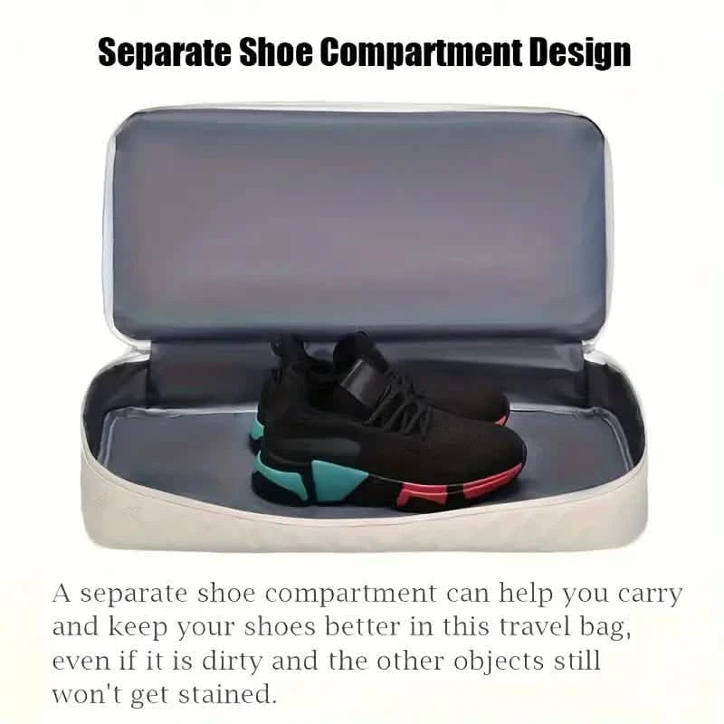 Luxury Large Capacity Duffel Bag – Versatile Shoulder & Crossbody Tote With Dual Side Pockets Bags & Travel - DailySale