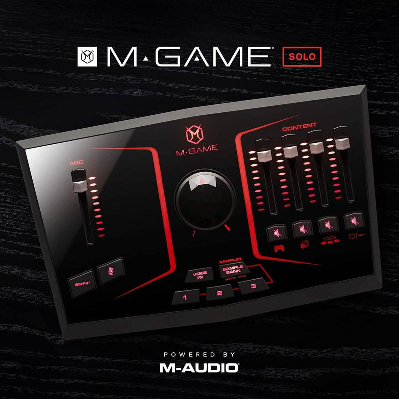 M-Game Solo USB Audio Interface Mixer for Streaming and Gaming Computer Accessories - DailySale