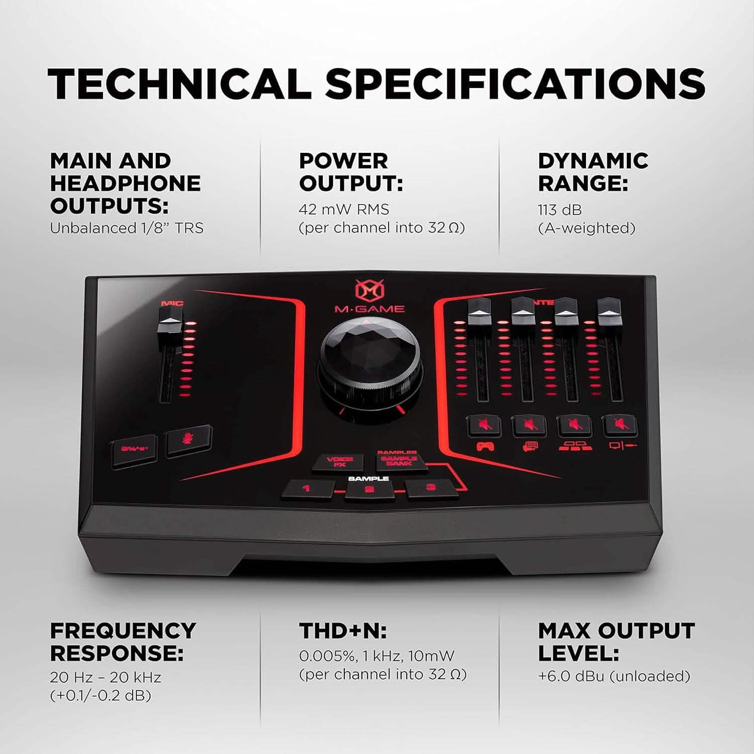M-Game Solo USB Audio Interface Mixer for Streaming and Gaming Computer Accessories - DailySale