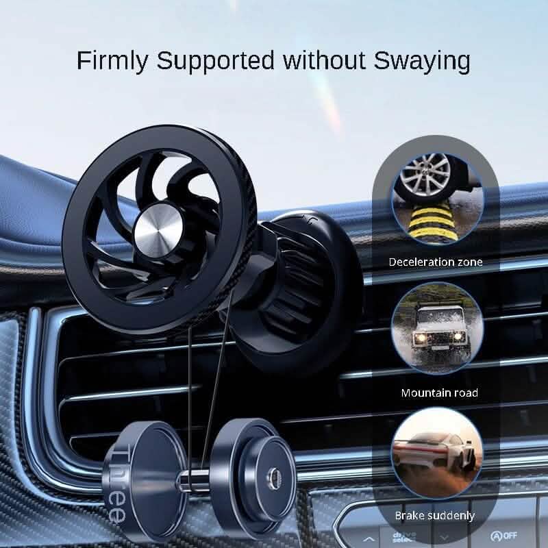Magnetic Car Phone Holder Car Dashboard Air Vent Strong Magnetic Navigation Fixed Bracket Mobile Accessories - DailySale