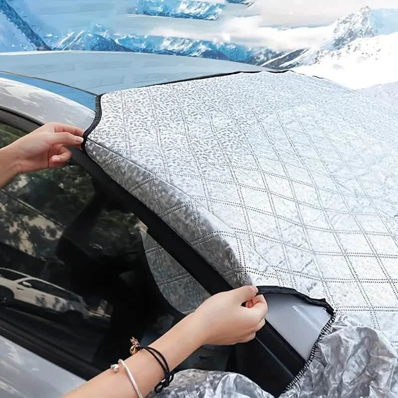 Magnetic Front Windscreen Sunshade Thickened Sunscreen Anti-UV Heat Insulation Snow Shield Cover Automotive - DailySale