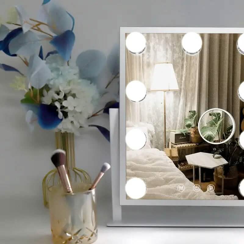 Makeup Mirror with 9 Bulbs, Adjustable Brightness and Smart Touch Control Beauty & Personal Care - DailySale