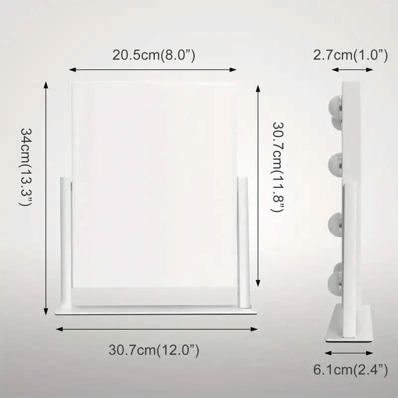 Makeup Mirror with 9 Bulbs, Adjustable Brightness and Smart Touch Control Beauty & Personal Care - DailySale