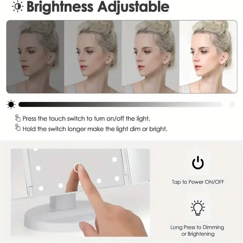 Makeup Vanity Mirror with Lights Beauty & Personal Care - DailySale