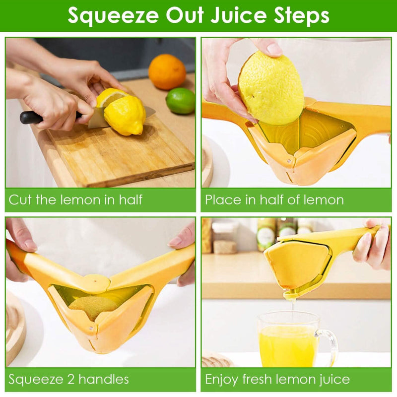 Manual Lemon Squeezer Fold Flat Design Kitchen Tools & Gadgets - DailySale