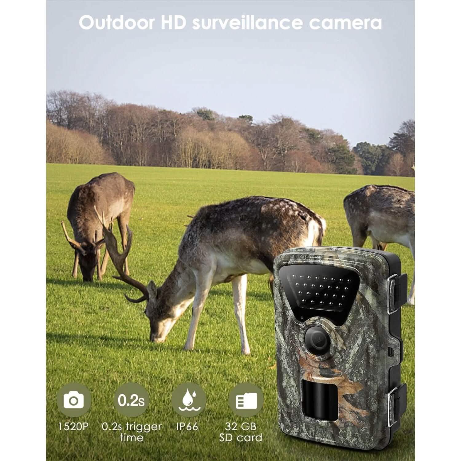 MAXDONE Trail Camera Hunting Camera Game (Refurbished) Sports & Outdoors - DailySale