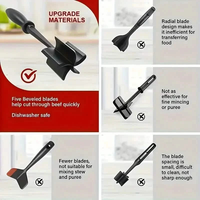 Meat Chopper Shredder, Heat Resistant Pulverizer Kitchen Tools & Gadgets - DailySale