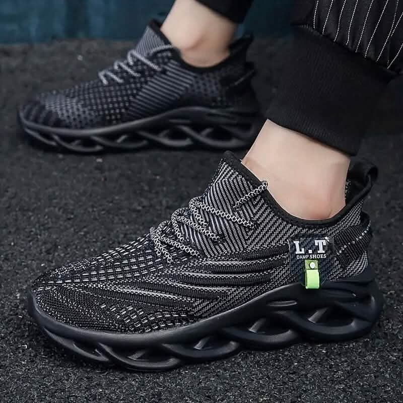 Men's Knit Breathable Lace Up Running Shoes Men's Shoes & Accessories - DailySale