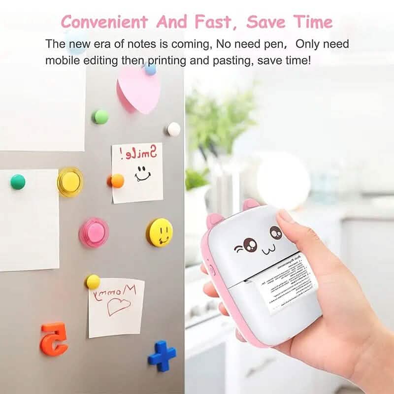 Mini Pocket Wireless BT Thermal Inkless Printer for Smartphones Mobile Accessories - DailySale