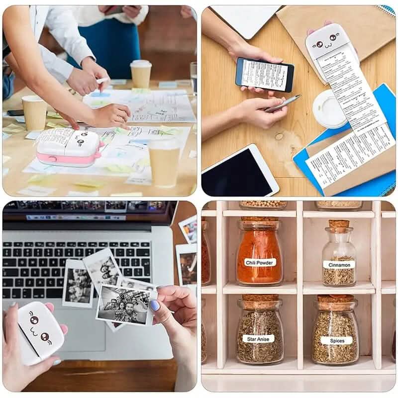 Mini Pocket Wireless BT Thermal Inkless Printer for Smartphones Mobile Accessories - DailySale