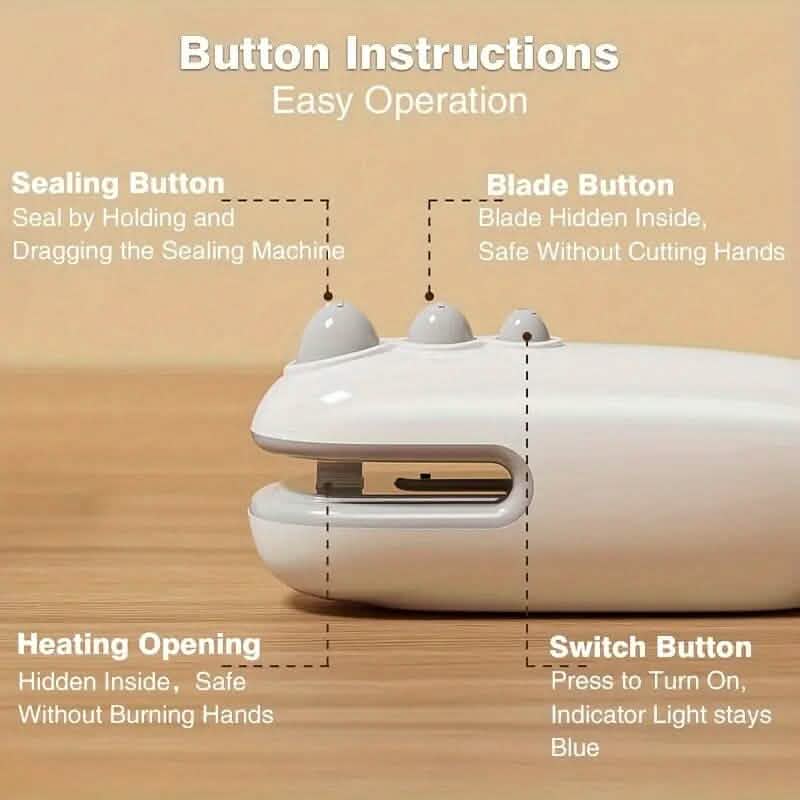 Mini Portable Sealer with Magnetic Suction Kitchen Tools & Gadgets - DailySale