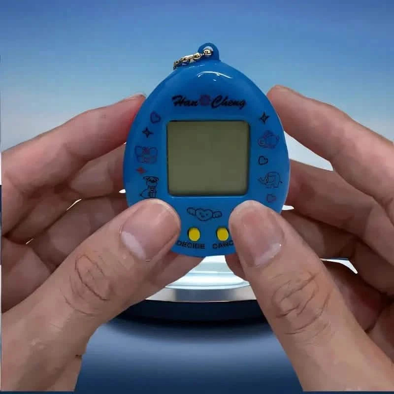 Mini Virtual Pet Game Machine, Battery-Powered Nostalgic Handheld Toy Toys & Games Blue - DailySale