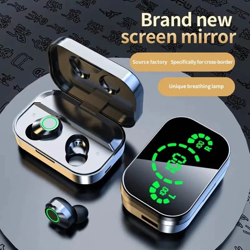 Mini Wireless Earbuds with Digital Display - True Wireless Stereo Earphones Headphones - DailySale