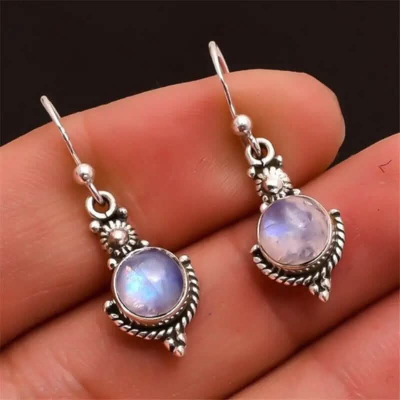 Moonstone Vintage Earrings Earrings - DailySale