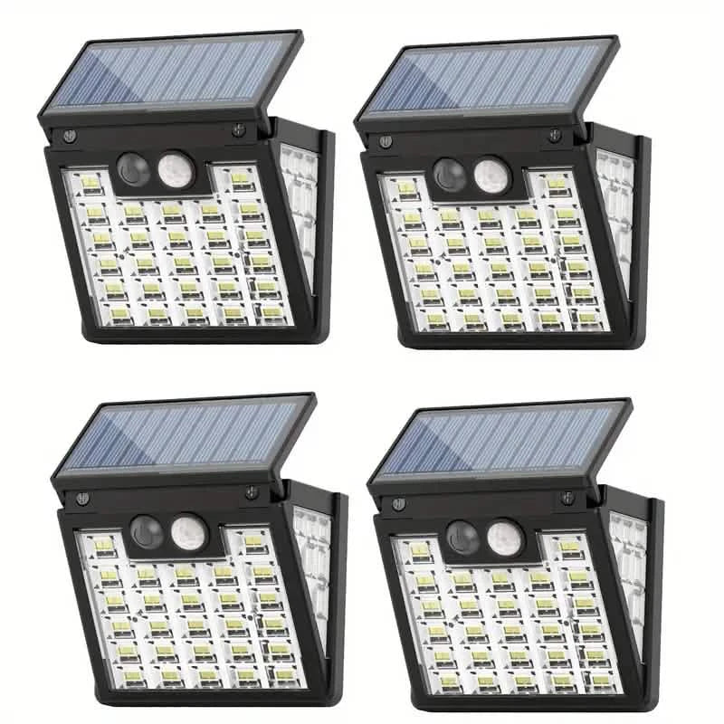 Motion Sensor Solar Street Light - Dusk to Dawn, Energy Efficient LED Lamp Outdoor Lighting 4-Pack - DailySale