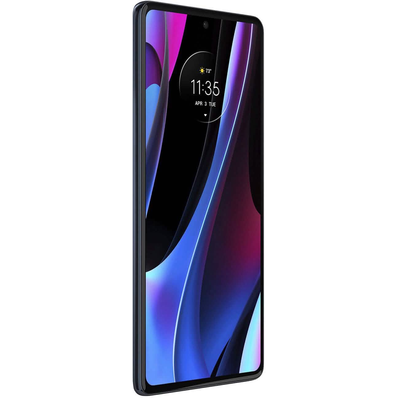 3/4 front right view of Motorola Edge+ Plus 2022 512GB Unlocked (Refurbished)