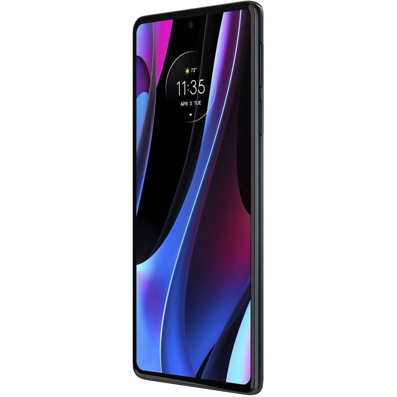 3/4 front left view of Motorola Edge+ Plus 2022 512GB Unlocked (Refurbished)